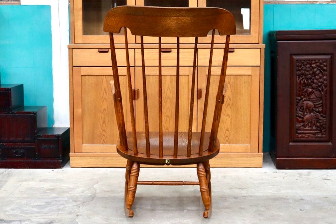 GMIK464○飛騨産業 / HIDA キツツキ 穂高 ロッキングチェア 揺り椅