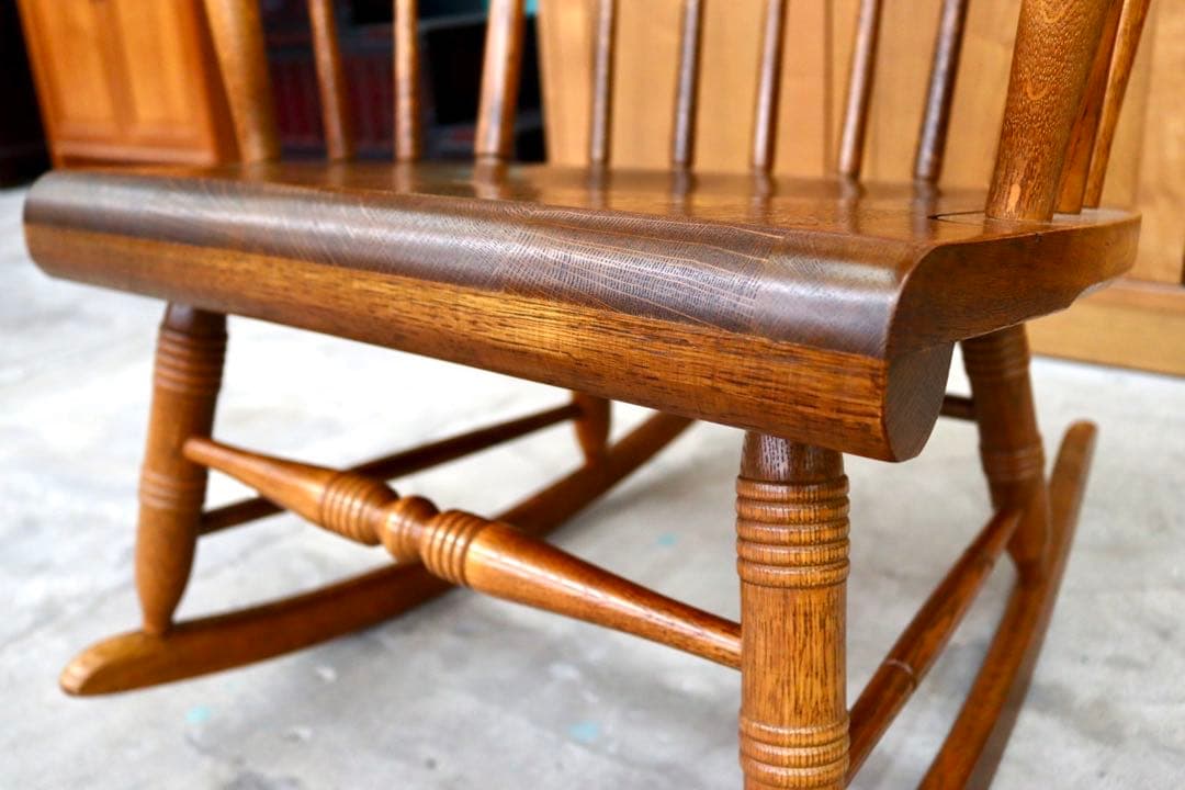 GMIK464○飛騨産業 / HIDA キツツキ 穂高 ロッキングチェア 揺り椅