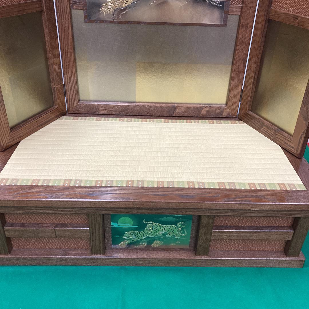 E21 　五月人形　5月台屏風のみ　台巾73㎝位　五月鎧兜　端午の節句