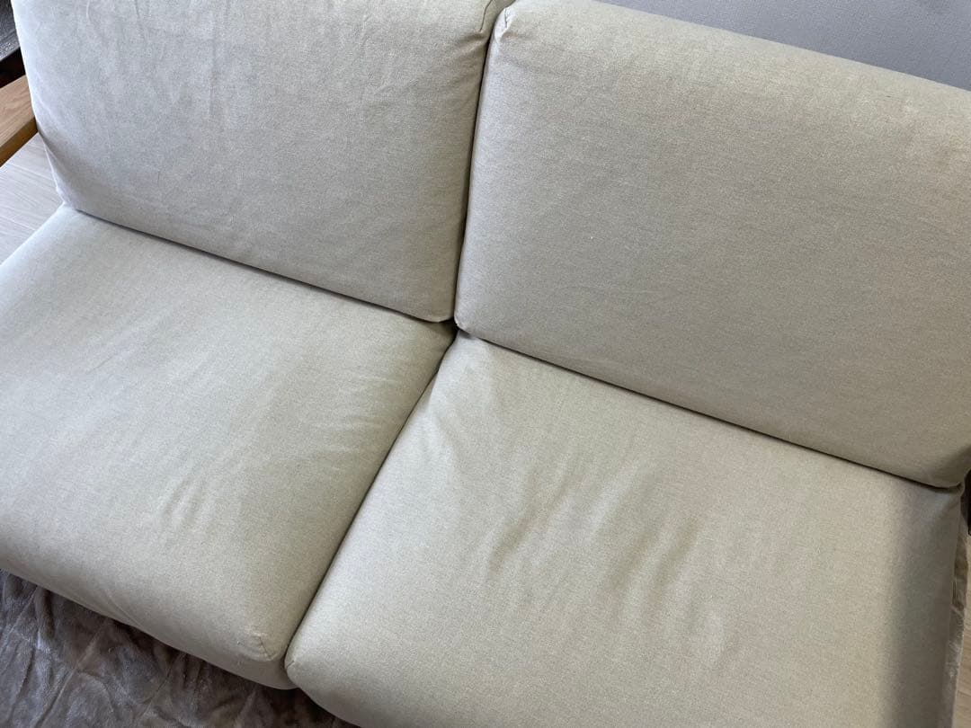 無印良品　ウレタンポケットコイルソファ２．５シーター（ベージュ）