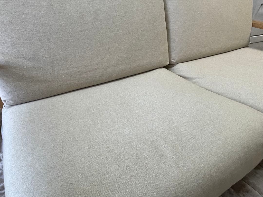 無印良品　ウレタンポケットコイルソファ２．５シーター（ベージュ）