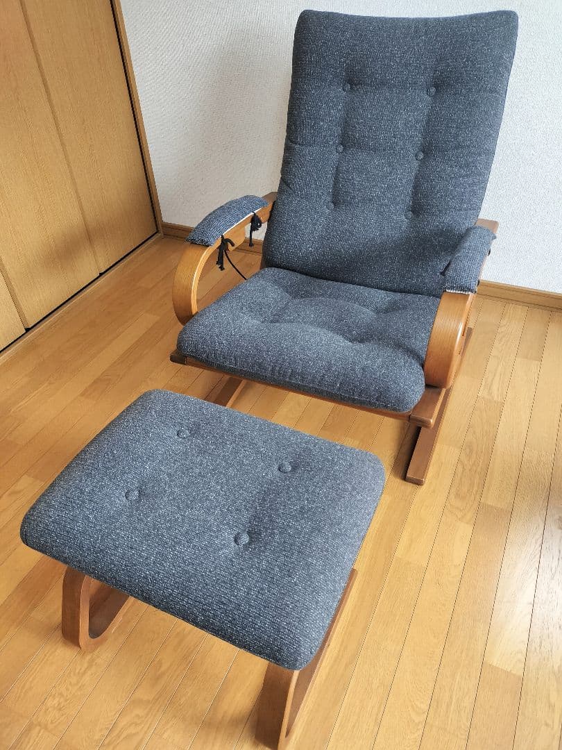 徳島家具 アージオ富士ファニチア グレー リクライナー リクライニングチェア