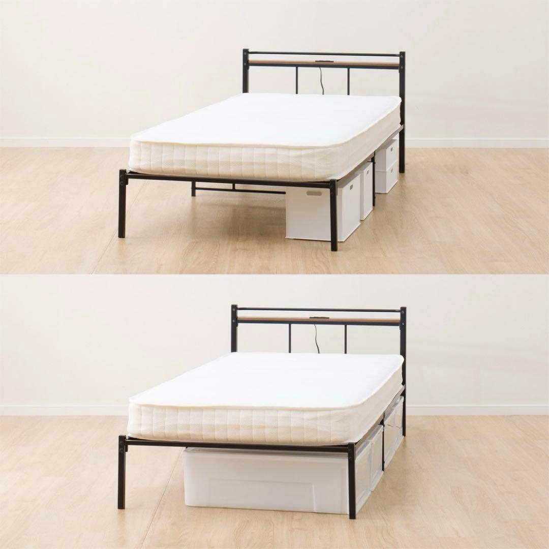 ニトリ　バジーナ F3 BKパイプベッド