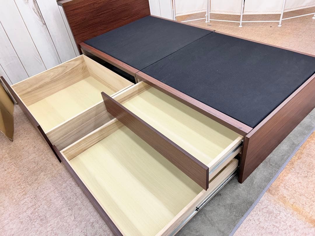 ニトリ　チェストベッド　シグナル3 シングルベッドフレーム