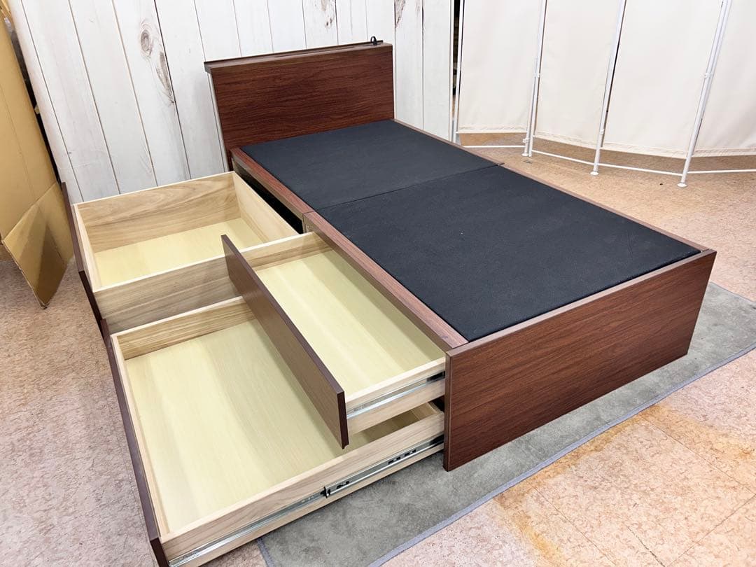 ニトリ　チェストベッド　シグナル3 シングルベッドフレーム