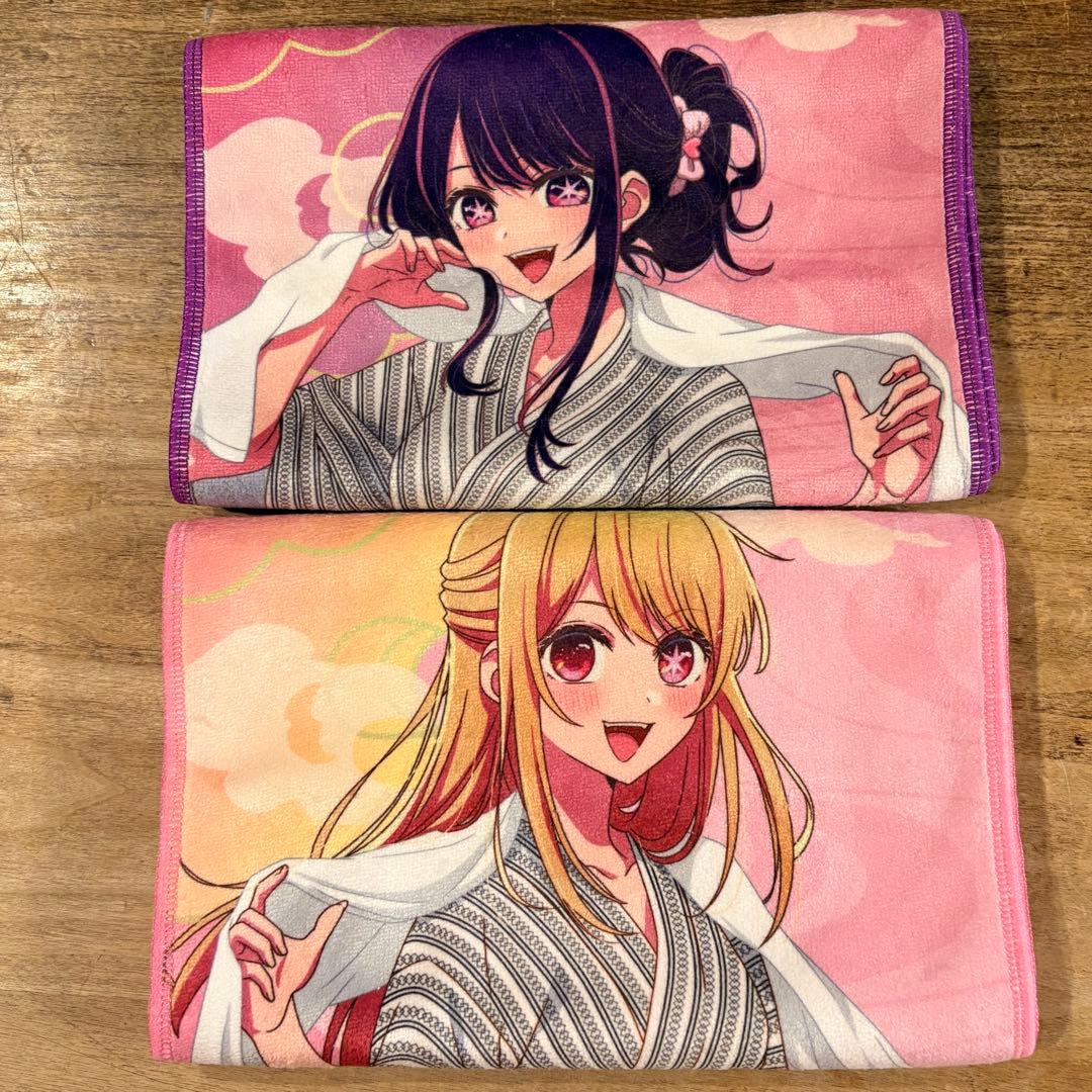 推しの子 極楽湯コラボ タオル 星野アイ 星野ルビー ポストカード