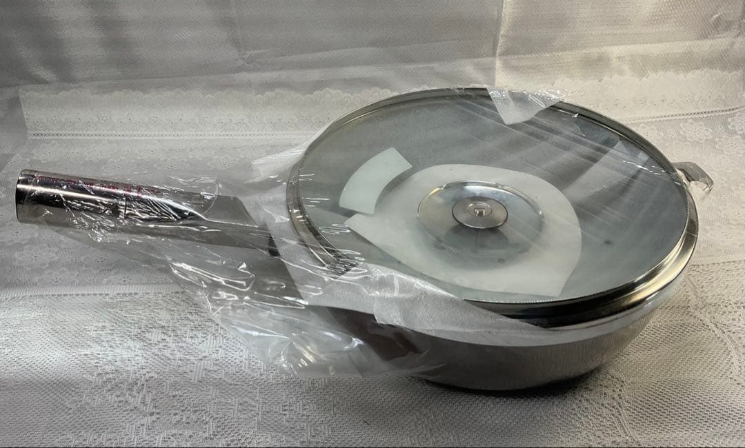 アサヒ軽金属オールパン　未使用 アルミニウム フライパン ガラス蓋付き