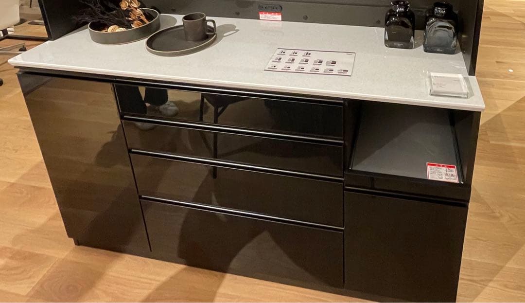 【値下げ中】高橋木工所　160 キッチンカウンター 食器棚　カップボード