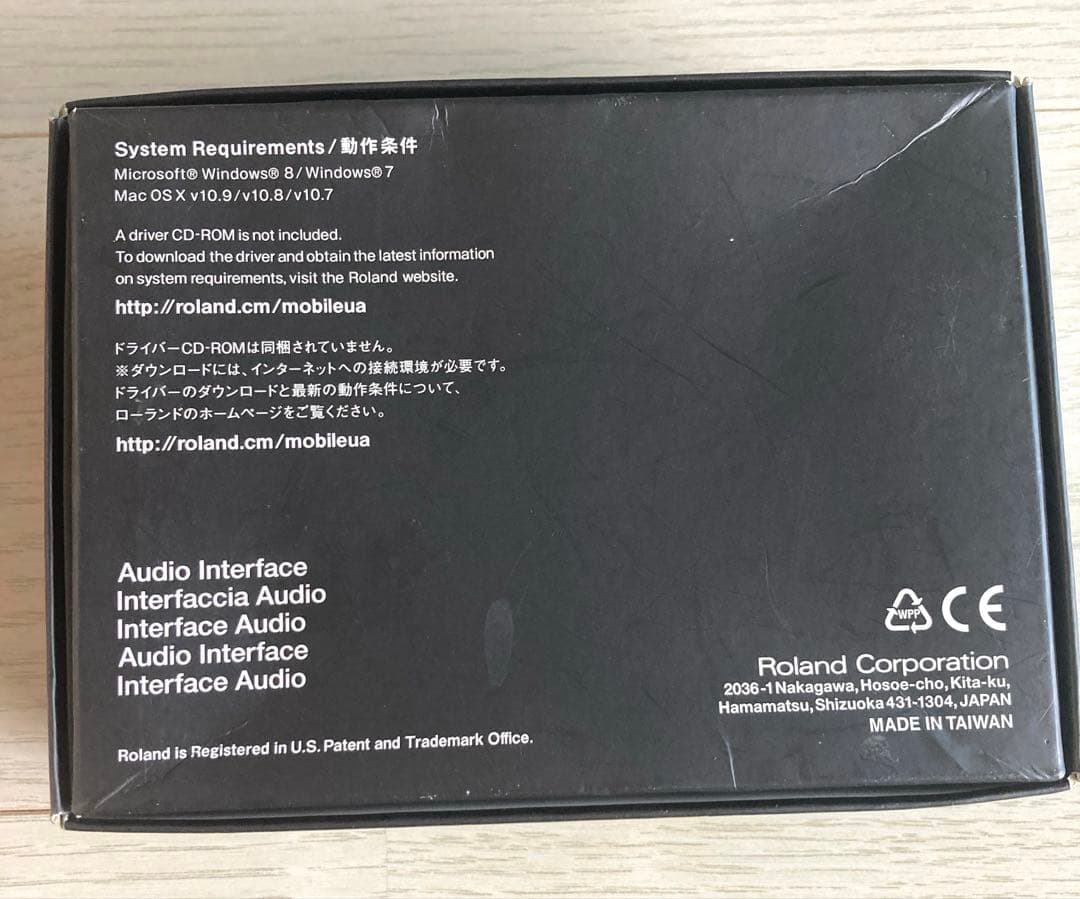 Roland MobileUA ポータブルUSB オーディオインターフェース