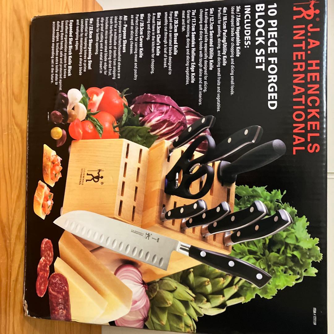 新品　ヘンケルスブロックセット　包丁　キッチンハサミ　10個入り　包丁スタンド付