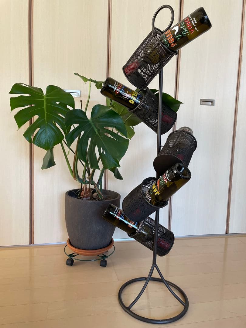 ☆美品•アイアン☆ワインラック•ワインスタンド/5本用☆