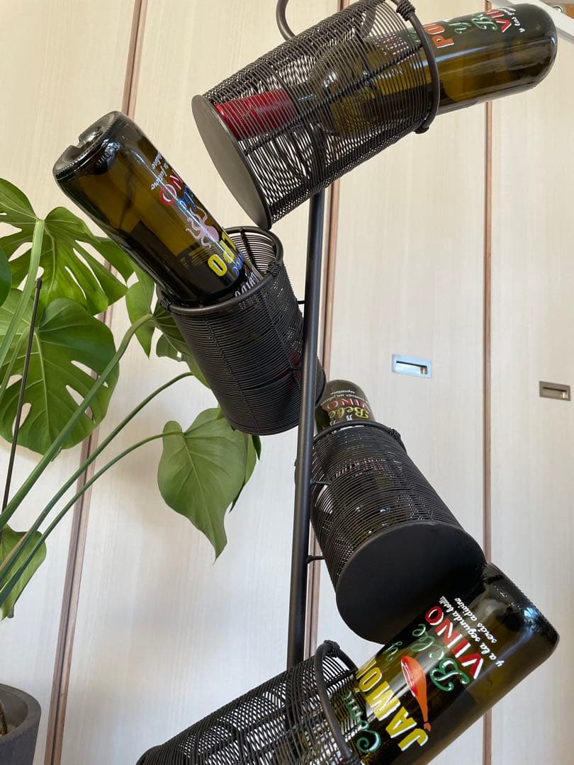 ☆美品•アイアン☆ワインラック•ワインスタンド/5本用☆