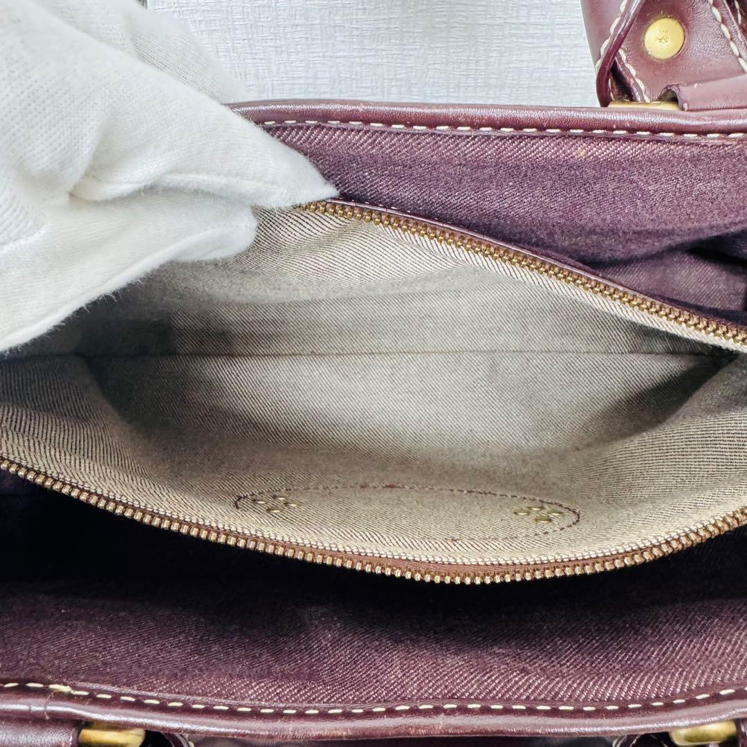 ✨CELINE✨セリーヌ✨パリマカダム✨デニム✨ワインレッド✨ブギーバッグ✨