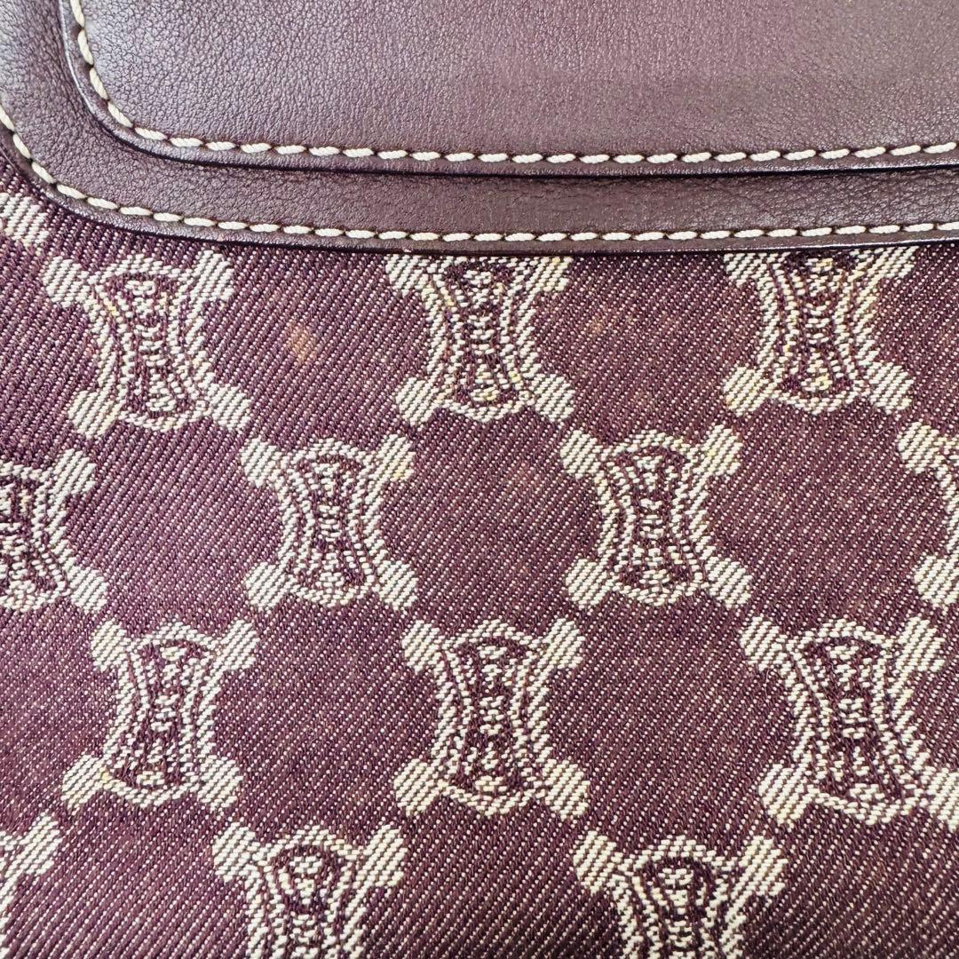 ✨CELINE✨セリーヌ✨パリマカダム✨デニム✨ワインレッド✨ブギーバッグ✨