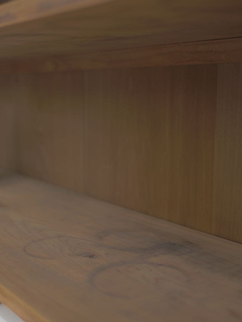 食器棚　水屋箪笥　ゆらゆらガラス　現状　古家具　古道具　アンティーク昭和レトロ未