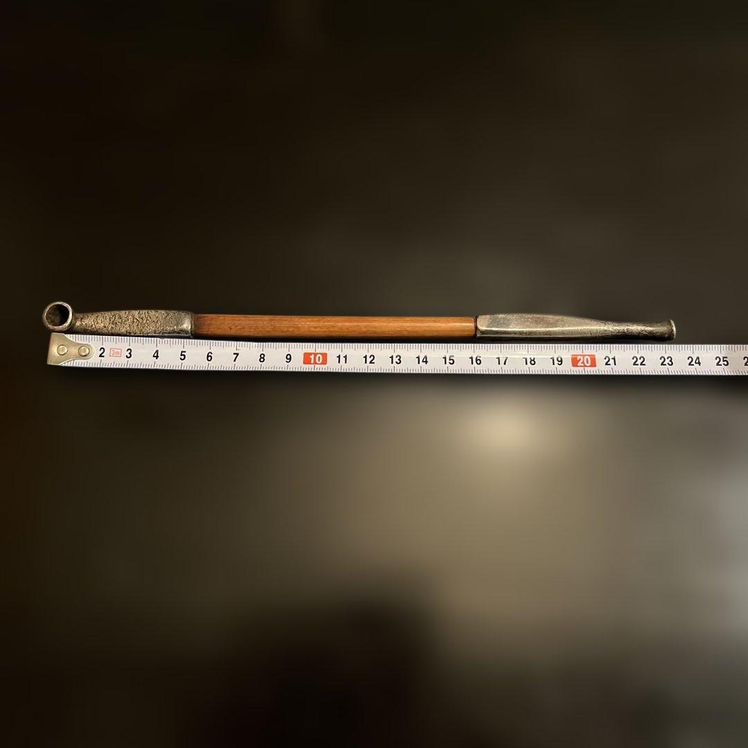 純銀製　刻印　キセル　時代物　送料無料　総重量48.8g