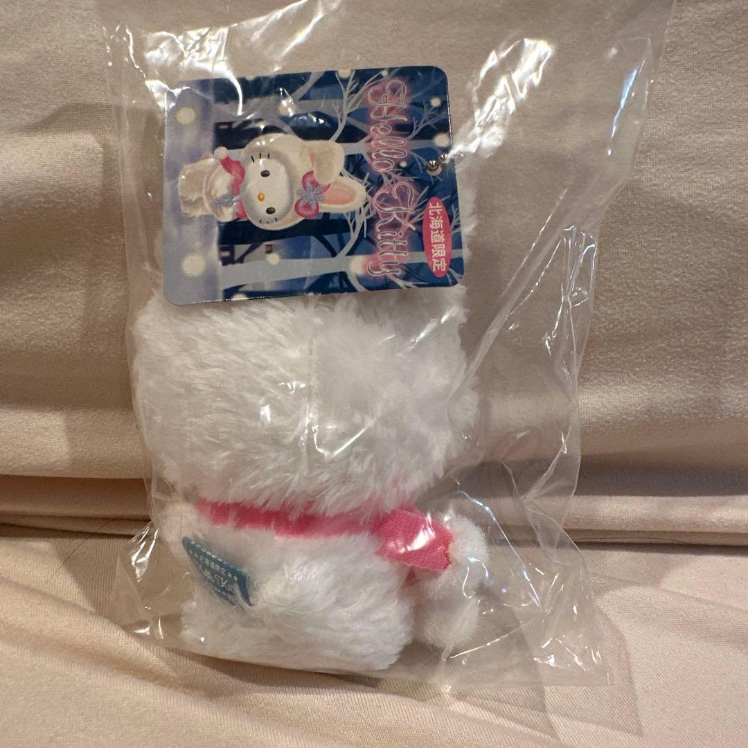 ハローキティ　ご当地キティ　北海道　雪うさぎ　マスコット　キーホルダー　レア