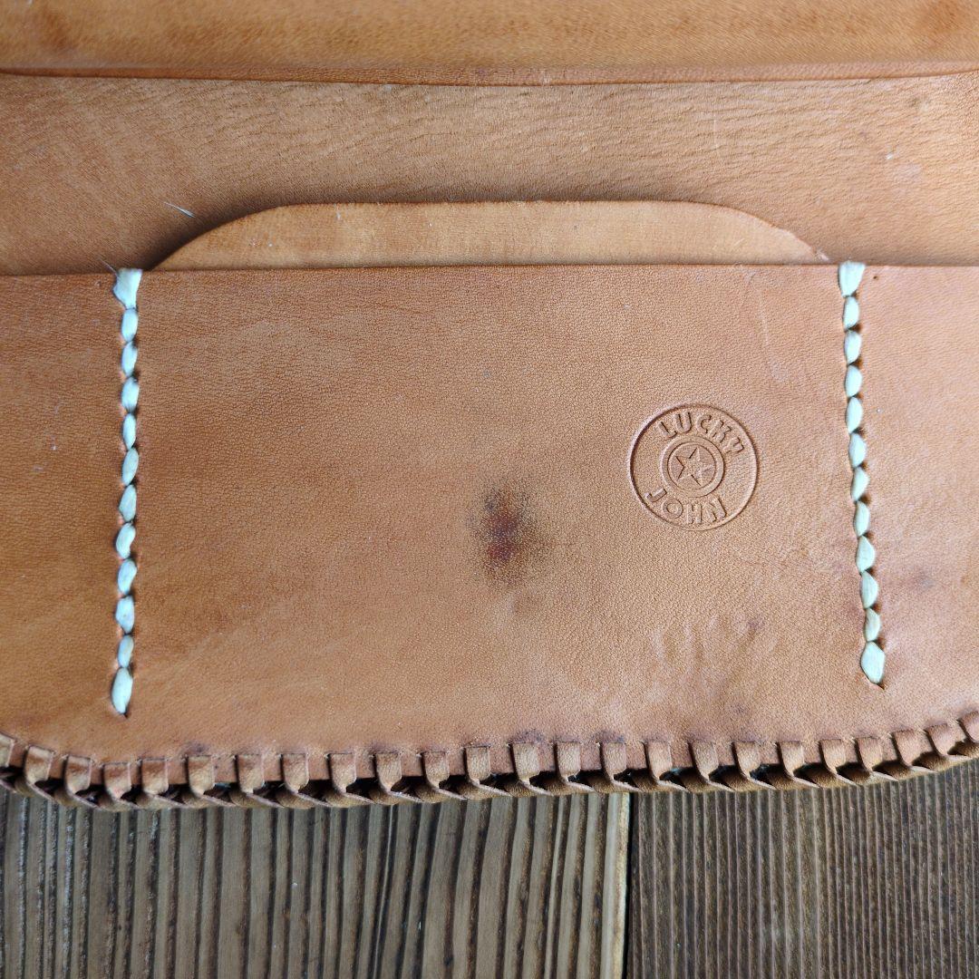 LUCKY JOHN ラッキージョン 長財布 コンチョ　レザー　ラグウォレット
