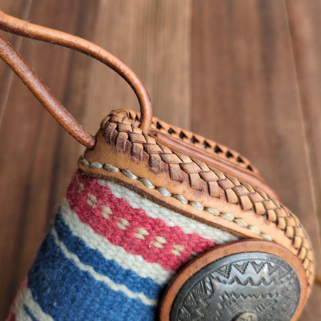 LUCKY JOHN ラッキージョン 長財布 コンチョ　レザー　ラグウォレット