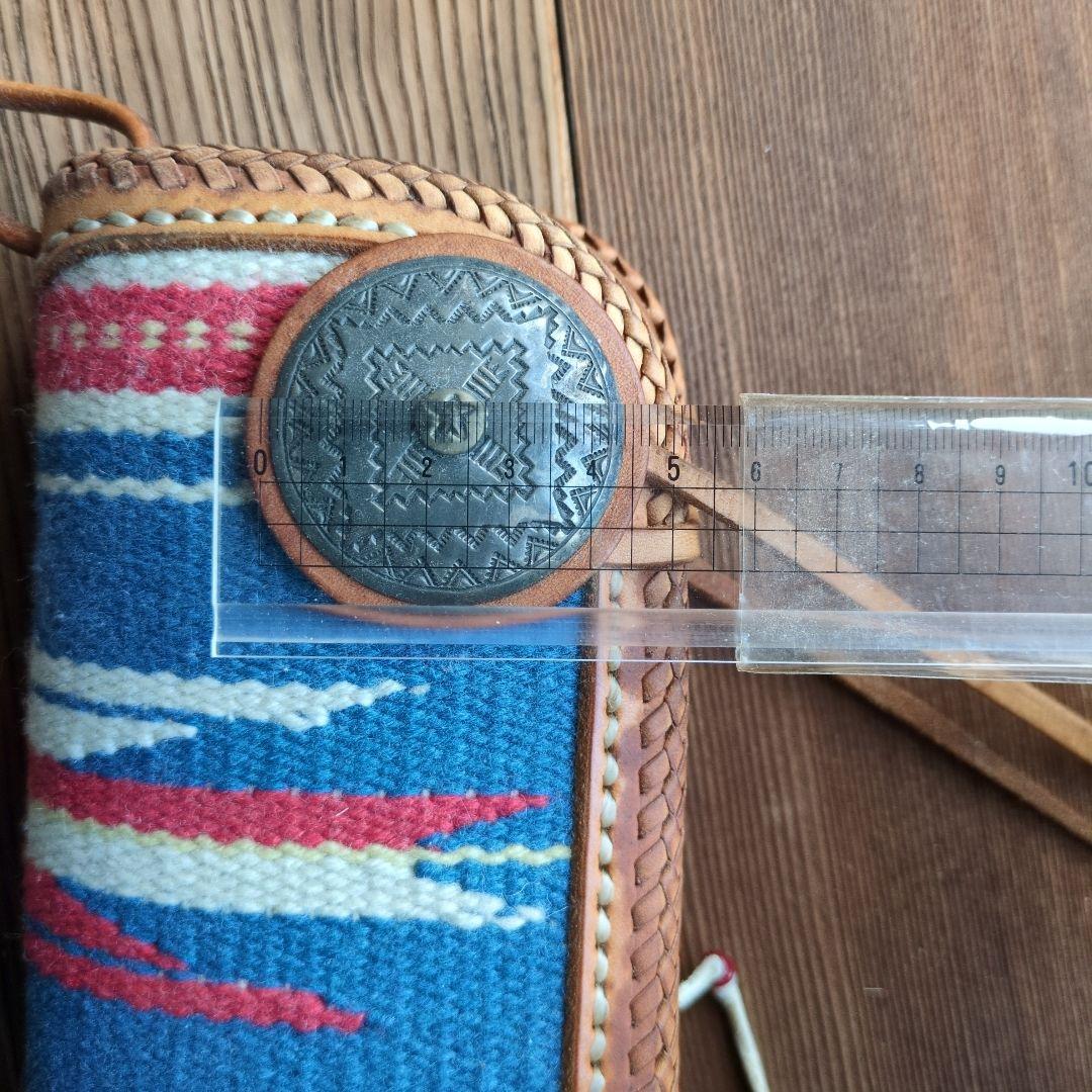 LUCKY JOHN ラッキージョン 長財布 コンチョ　レザー　ラグウォレット