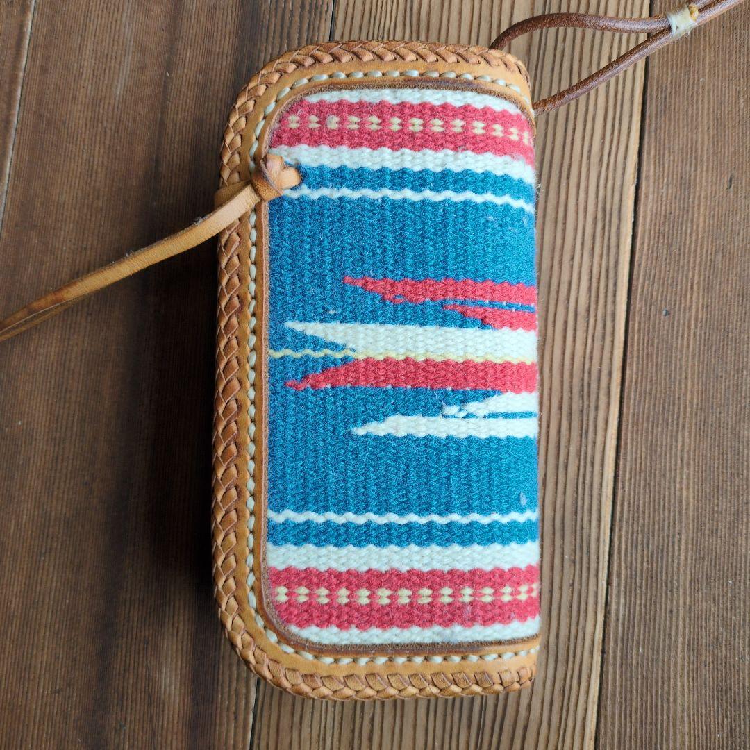 LUCKY JOHN ラッキージョン 長財布 コンチョ　レザー　ラグウォレット