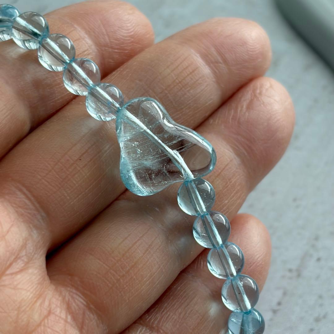 11月の誕生石✨ブルートパーズブレスレット