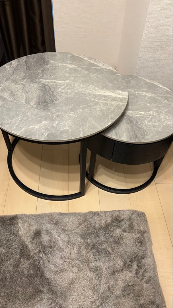 大理石センターテーブル