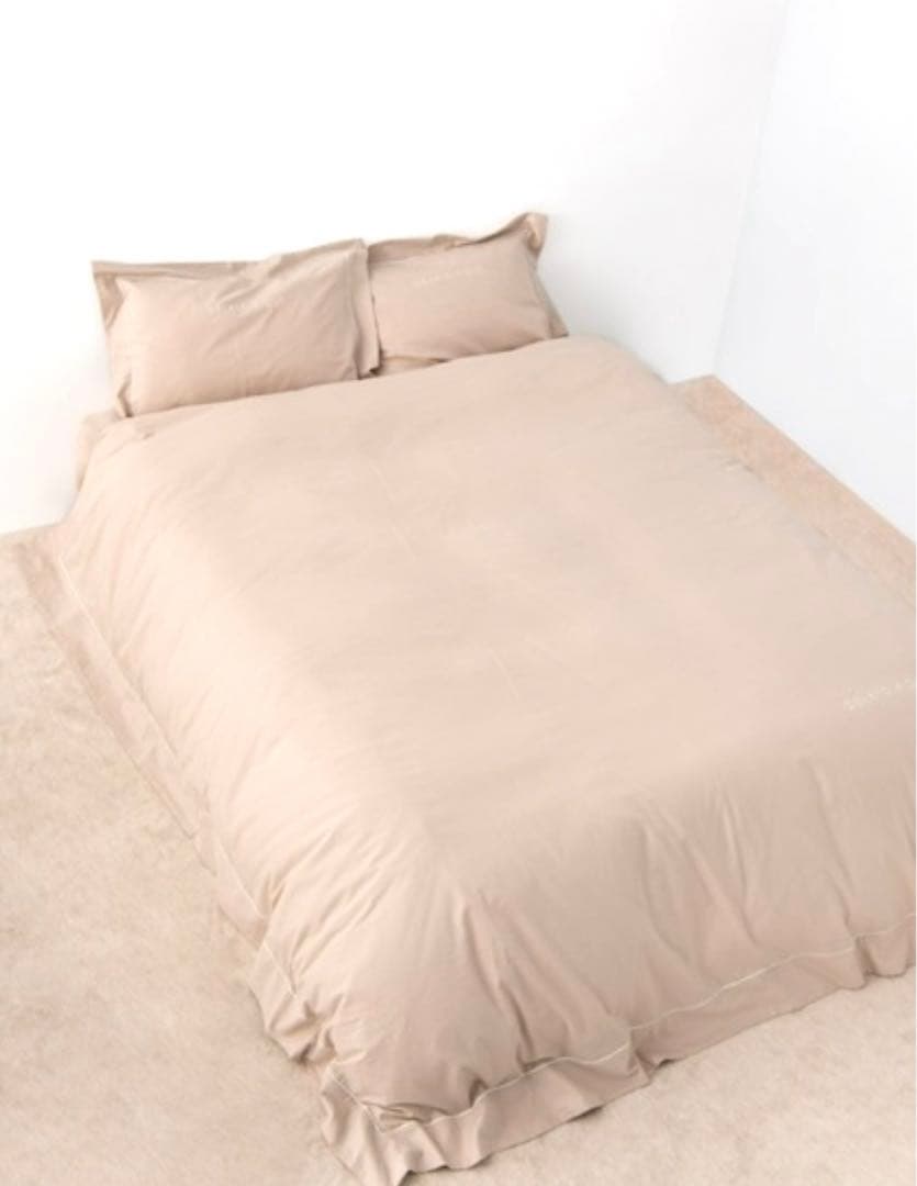 ジェラートピケ シングル トリムライン シーツ ピローケース 3点セット ピンク