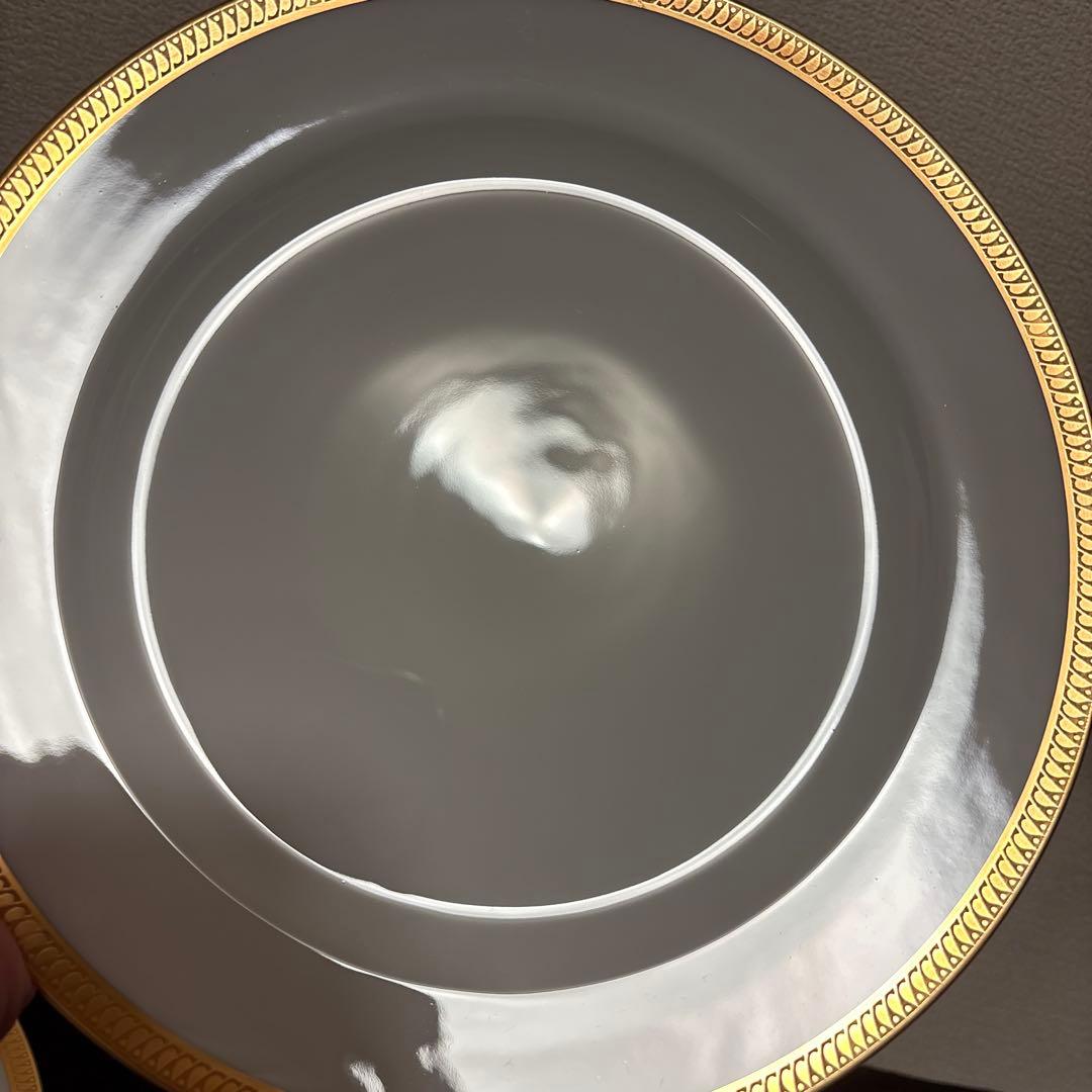 大倉陶園　片葉金蝕　ディナープレート　25.5cm