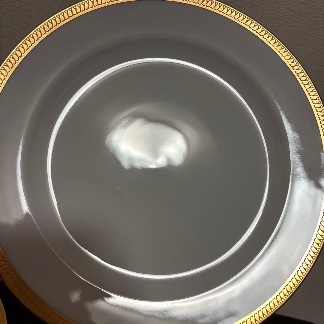 大倉陶園　片葉金蝕　ディナープレート　25.5cm