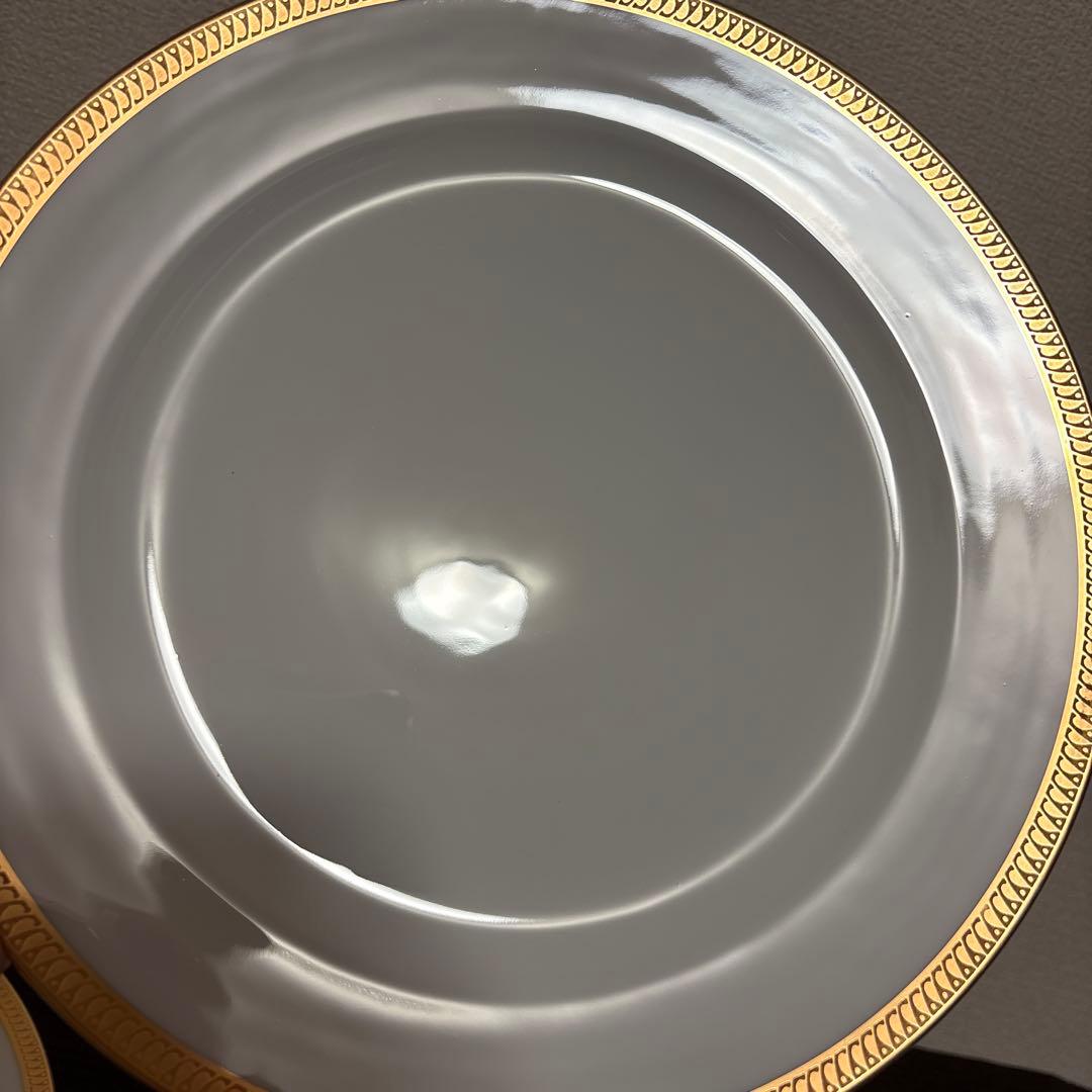 大倉陶園　片葉金蝕　ディナープレート　25.5cm