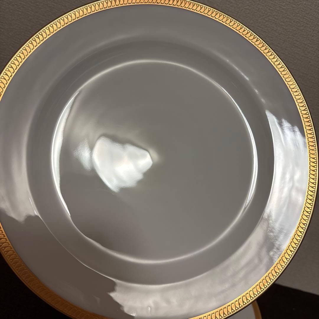 大倉陶園　片葉金蝕　ディナープレート　25.5cm