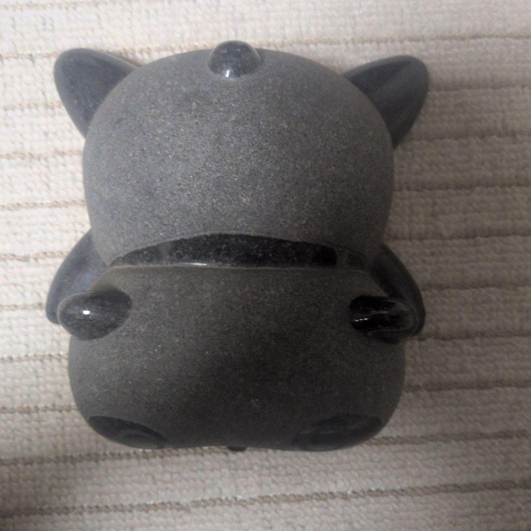たれパンダ　石製置物 グレー