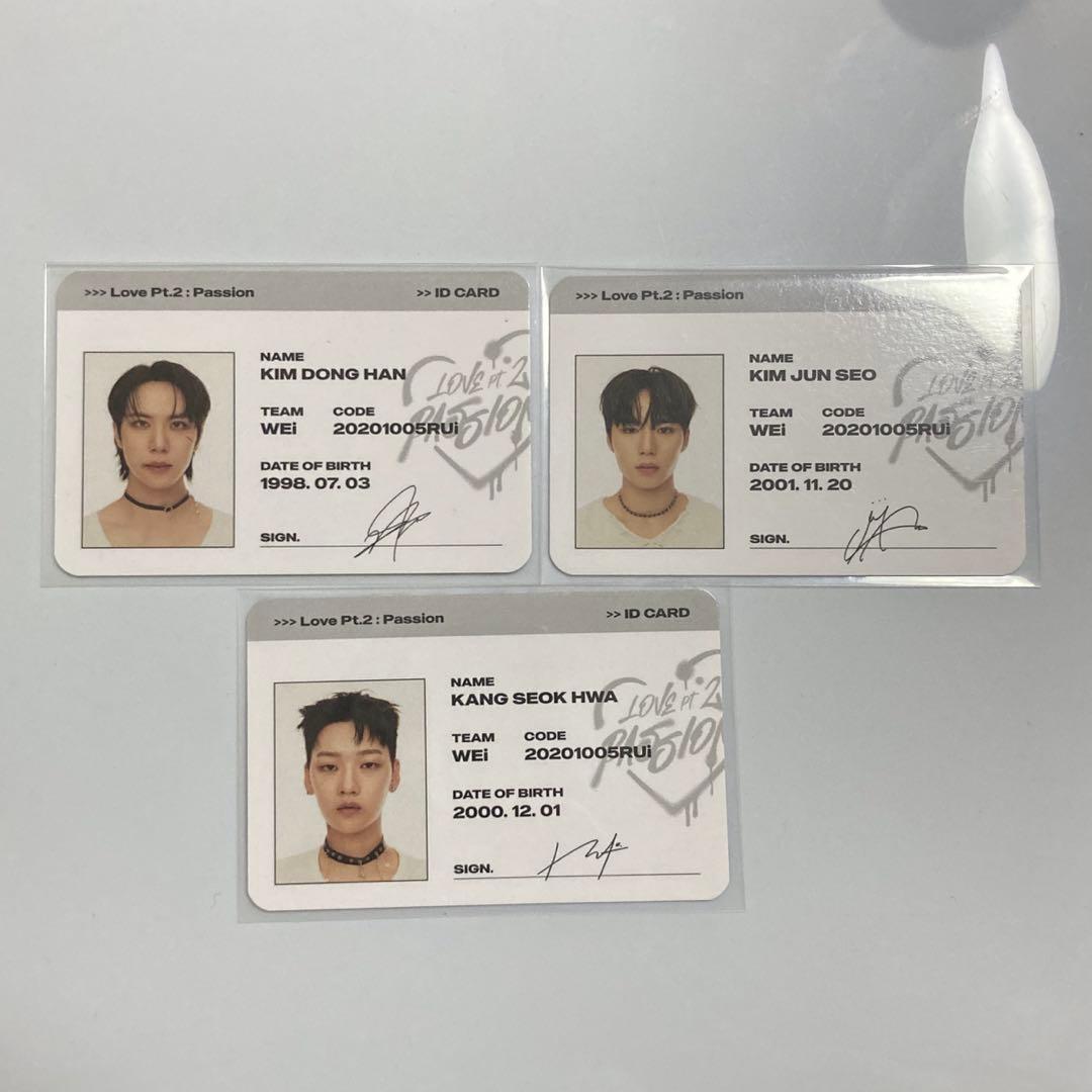 wei ドンハン ジュンソ カン ID CARD トレカ - メルカリ