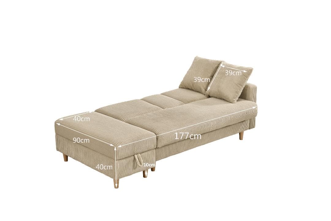 ソファ　ソファーベッド　カウチソファ　3人掛け　オットマン付き　多機能ソファ