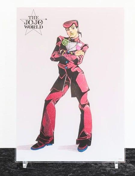 ジョジョワールド 描き下ろし箔入りアクリルアートパネル 東方仗助