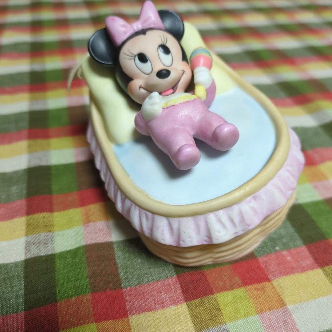 レア　美品　ディズニー　ベビーミニー　ゆりかごオルゴール
