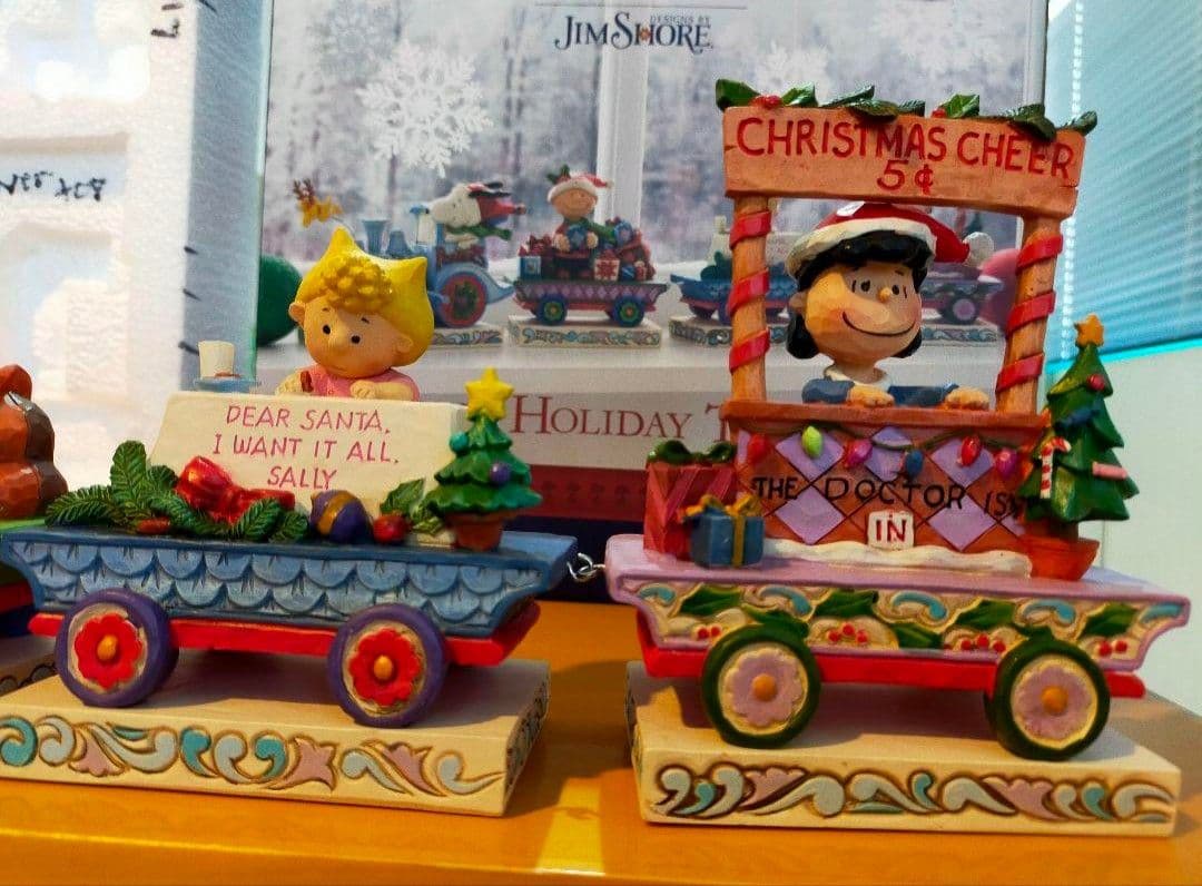 【希少】 ジムショア スヌーピー クリスマス列車フィギュア