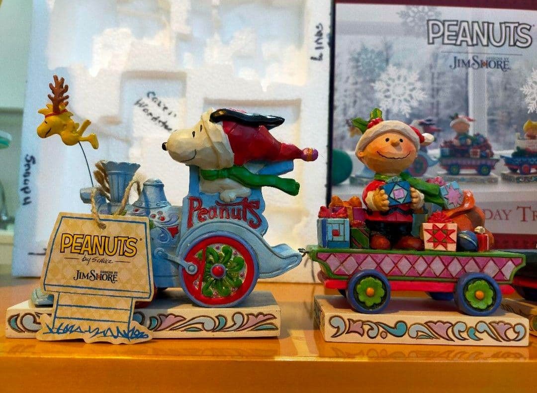 【希少】 ジムショア スヌーピー クリスマス列車フィギュア