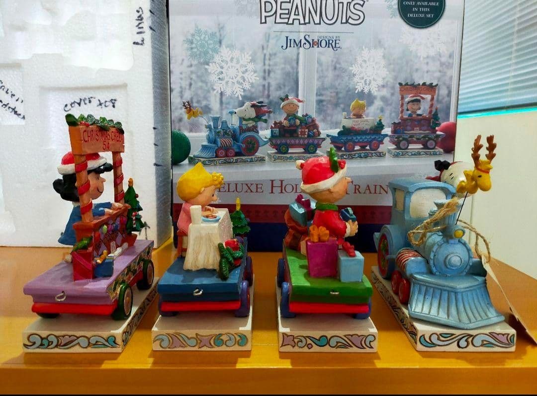 【希少】 ジムショア スヌーピー クリスマス列車フィギュア