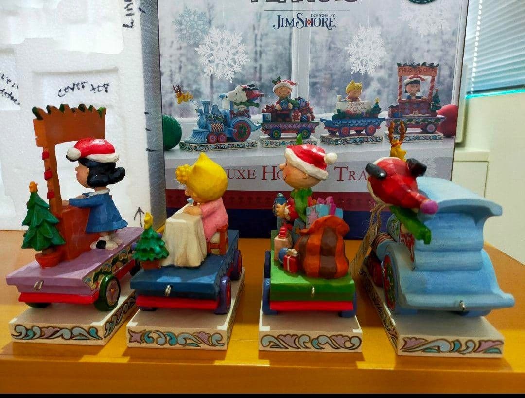 【希少】 ジムショア スヌーピー クリスマス列車フィギュア