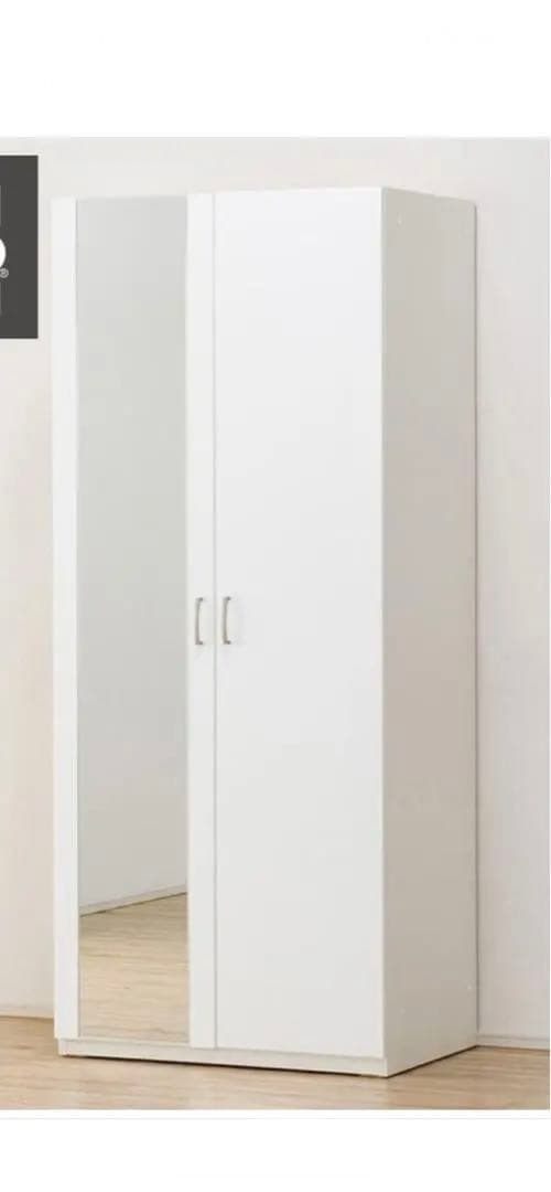 ニトリワードローブポルテ80ホワイトミラー付商品価格¥45000