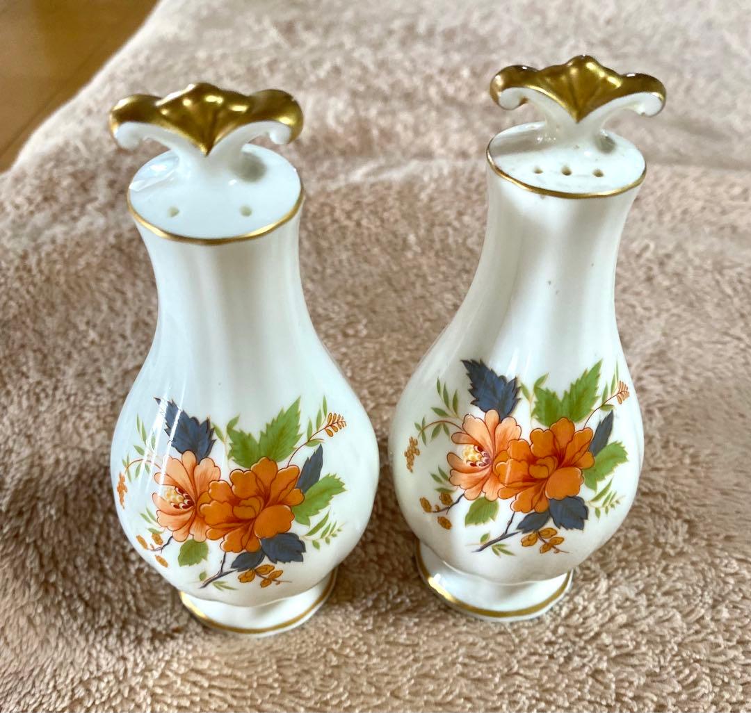 ナルミ　ミカサ　大皿　レトロ　カップアンドソーサー　セット　花柄