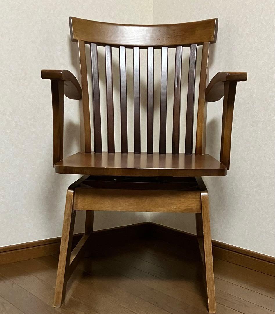 ダイニングチェア サカイ工芸 ウィンザーチェア 天然木 回転椅子 ヴィンテージ