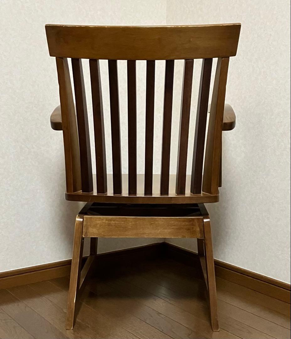 ダイニングチェア サカイ工芸 ウィンザーチェア 天然木 回転椅子 ヴィンテージ