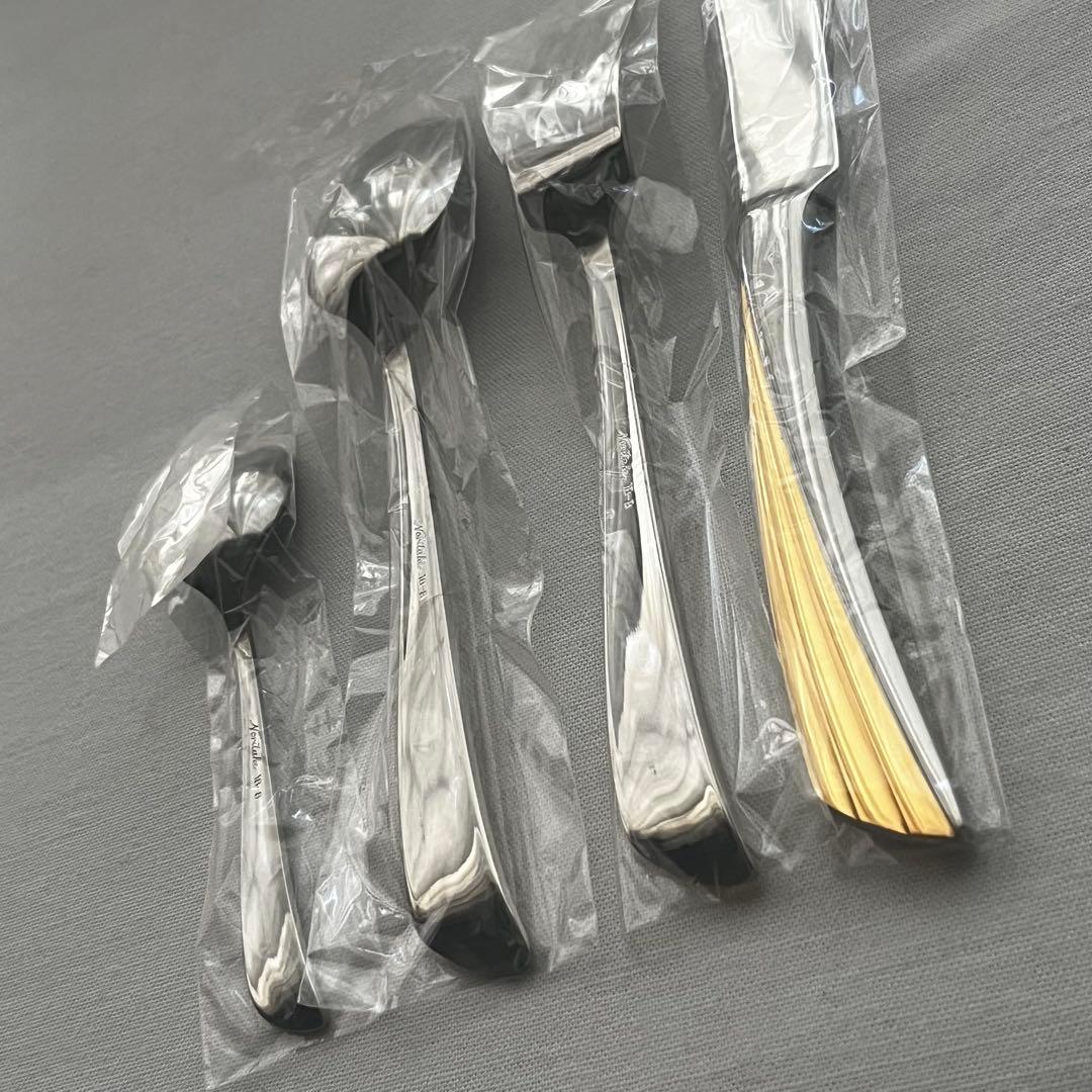 ノリタケ ゴールドウィング ステンレス 金彩 カトラリー スプーン 20本