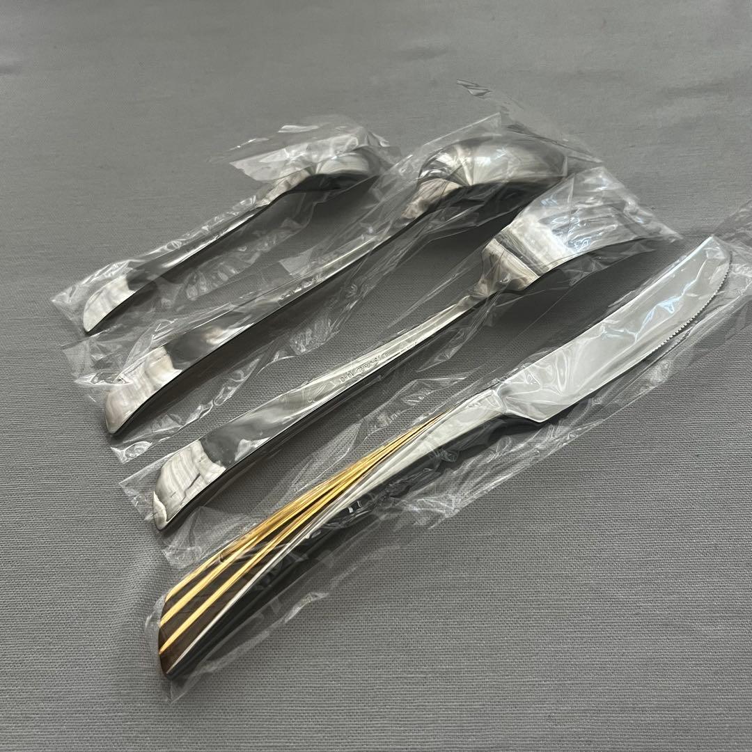 ノリタケ ゴールドウィング ステンレス 金彩 カトラリー スプーン 20本