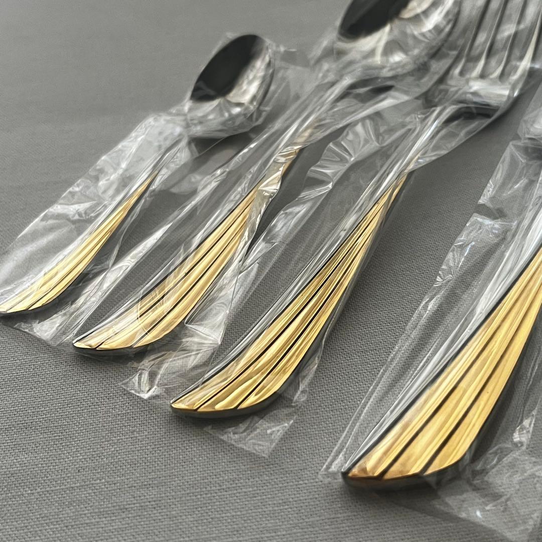 ノリタケ ゴールドウィング ステンレス 金彩 カトラリー スプーン 20本