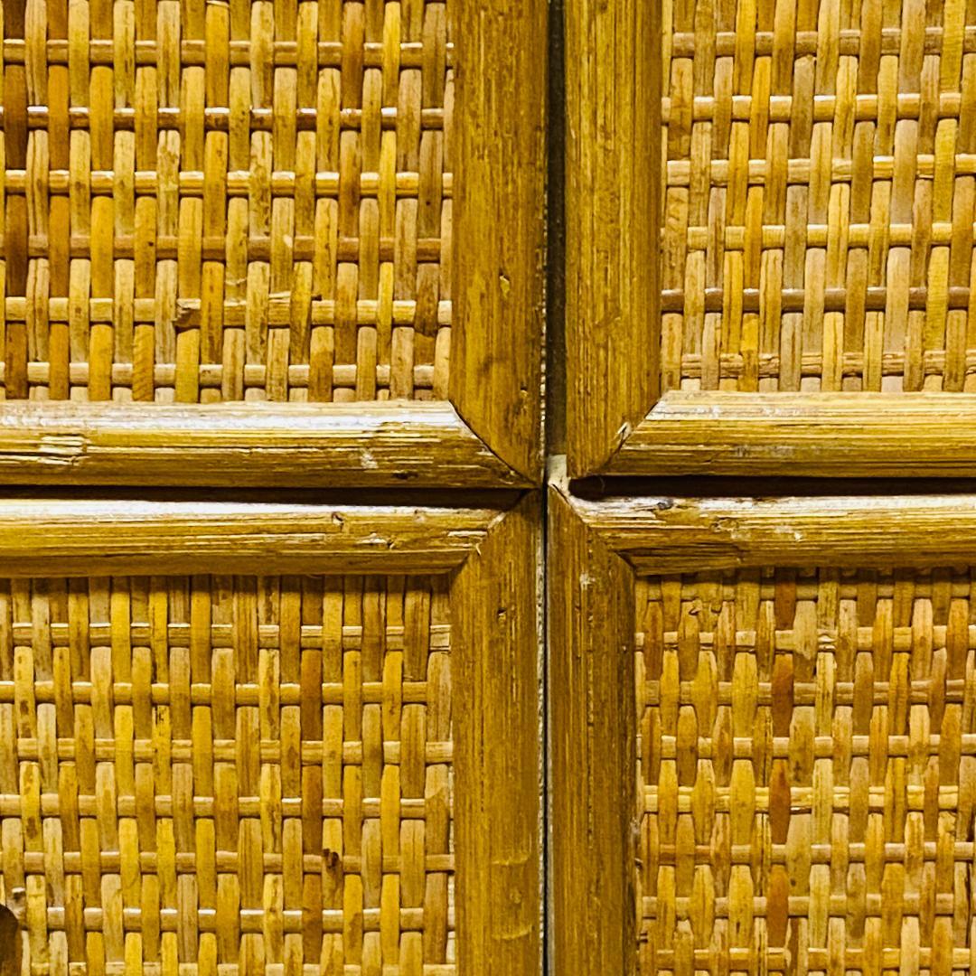 ラタン 籐 棚 チェスト 2段 4口 W90cm D37cm H41cm