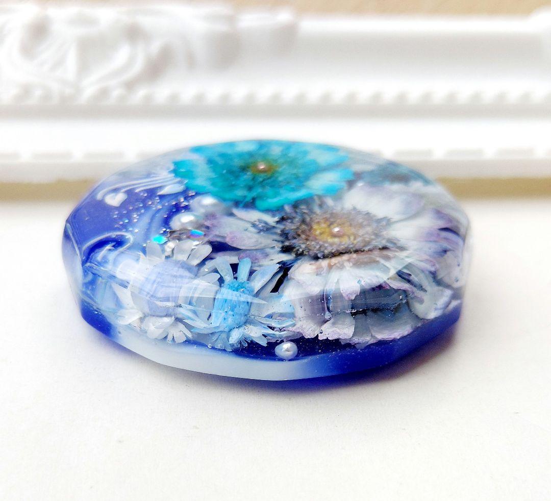 【1051】レジン　マトリカリア　ヘアゴム　ポニーフック　ブロ―チ　ハンドメイド